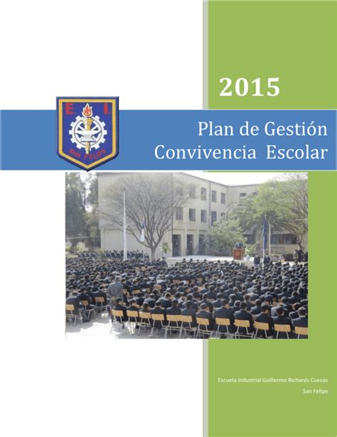 Plan de Gestión Convivencia Escolar