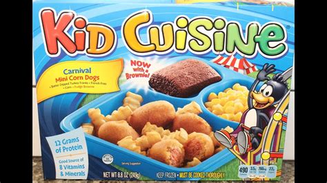 Kid Cuisine Carnival Mini Corn Dogs Review Youtube