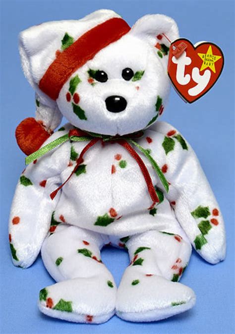 Ty Holiday Teddy 1998 Beanie Babies With Jingle Bell Etsy