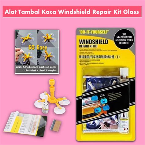 Jual Lem Kaca Mobil Retak Windshield Repair Kit Original Alat Tambal