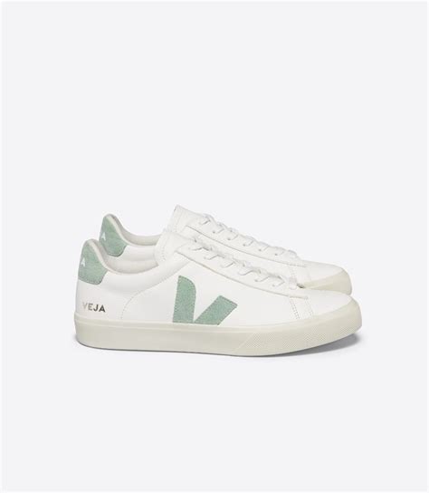 CAMPO LEATHER WHITE MATCHA VEJA UK