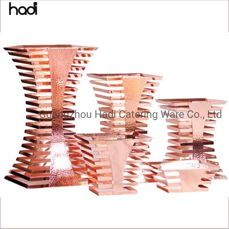 Modern Hotel Decoration Items Stainless Steel Tableware Food Display