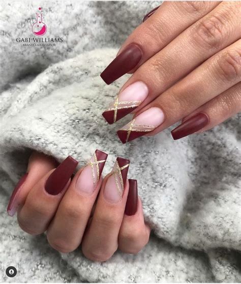 Lovely Burgundy Nail Designs Burgundy Acrylic Nails Maroon Nails