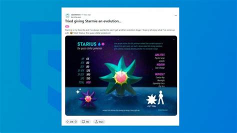 Pokémon fan finally gives us the Starmie evolution we deserve