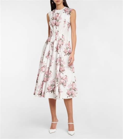 Emilia Wickstead Lyssa Floral Midi Dress Shopstyle