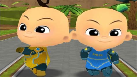 Ayo Lawan Robot Telur Jahat Polisi Upin Ipin Youtube