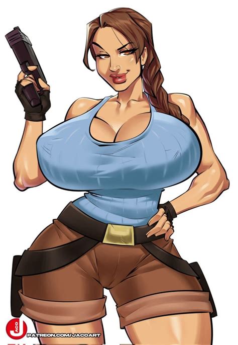 Tomb Raider Game Porn Brown Hair Lara Croft Short Shorts Braid