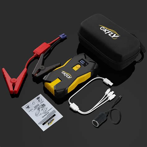 GKFLY RATEL Car Jump Starter Portable 12V Petrol Die sel Starting ...