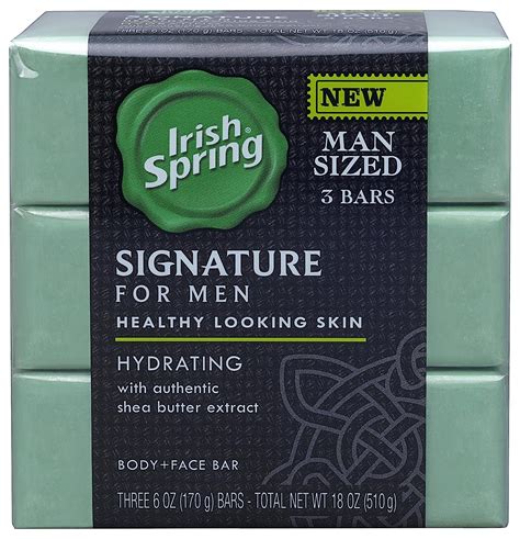 Amazon Irish Spring Signature For Men Hydrating Bar Soap 6 Ounce