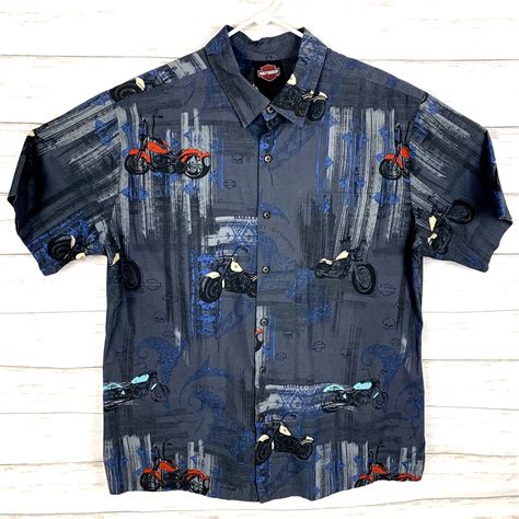 Harley Davidson Tori Richard Mens All Over Print Shor Gem