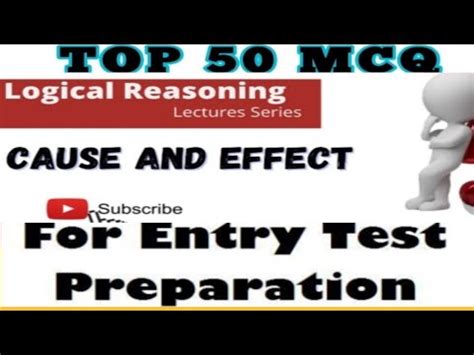 Fsc Nmdcat Logical Reasoning Cause And Effects Important Questions