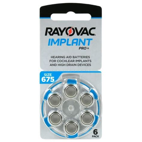 H Rapparatsbatterier Rayovac Implant Pro Till Cochlear Implantat