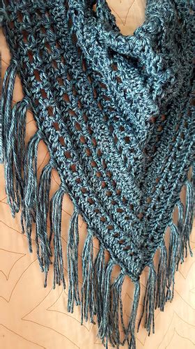 Ravelry Fringed Triangle Scarf Pattern By Crocheting With Claire