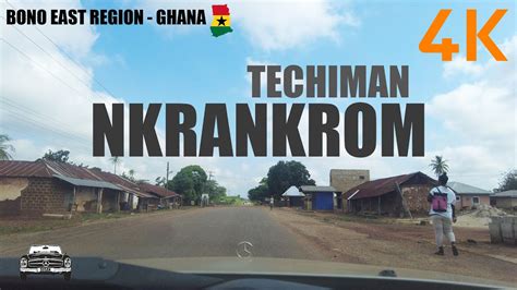 Techiman Nkrankrom Drive In The Bono East Region Of Ghana 4k Youtube