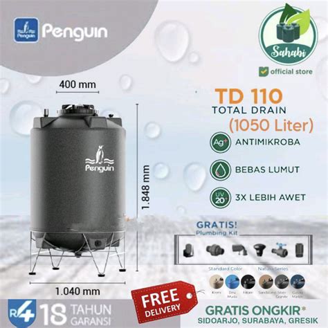 Jual Tandon Air Tangki Air Toren Air PENGUIN PINGUIN TOTAL DRAIN