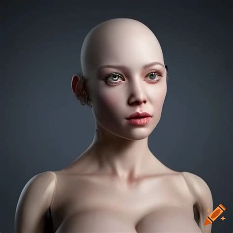 Realistic Full Body Female Android On Craiyon