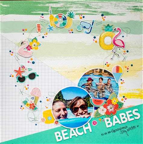 Beach Babes {scrapbooking Sketchscrappers }