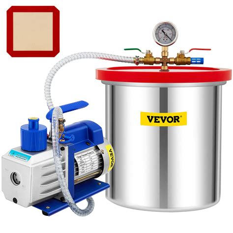 Buy Vevor Vacuum Chamber With Pump Gallon Chamber Cfm Hp