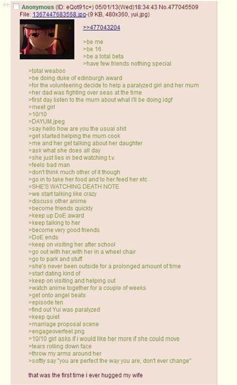 Anon Meets Paralyzed Wife R Greentext