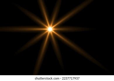 Lens Flare Effect On Black Background Stock Illustration