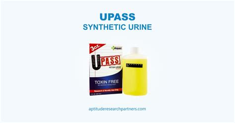 Upass Synthetic Urine Review Honest Outlook On The Product Aptitude Research Partners