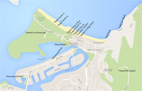 noosa locations map rebecca colefax photography