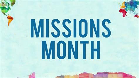 Missions Month Youtube