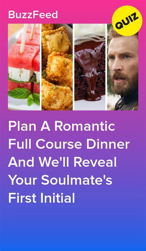 Plan A Romantic Full Course Dinner And We Ll Reveal Your Soulmate S