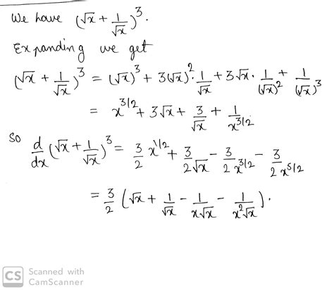 Differentiate The Following Function With Respect To X X X