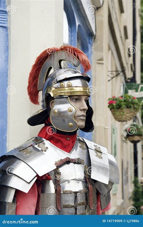 Model Of A Roman Soldier Stock Image Image Of Heritage 14719909