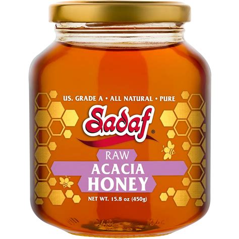 Sadaf Raw Honey Grade A Raw Acacia Honey For Cooking Baking And Food Flavoring