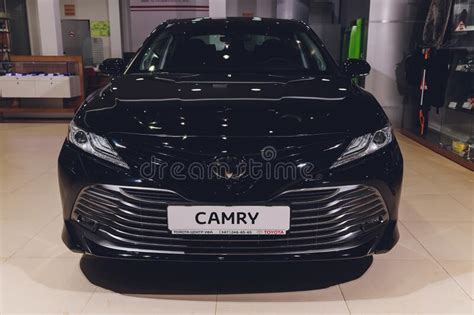 Ufa Russia 15 January 2020 Toyota Camry Side View Photography Of