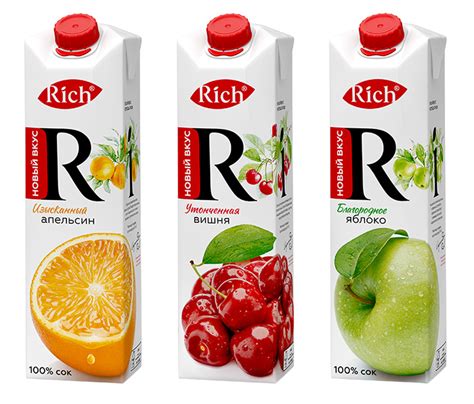 Rich открывает особые запоминающиеся вкусы соков
