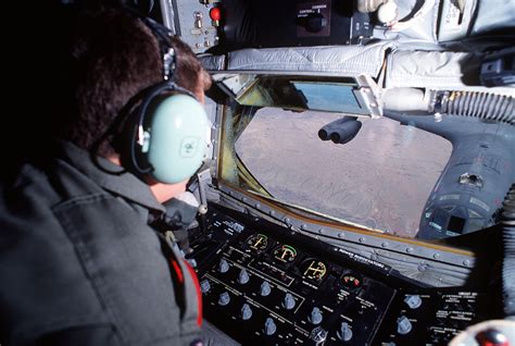 The Boom Operator Of A St Air Refueling Squadron Kc A Stratotanker