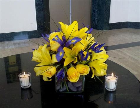 Yellow Yellow Flower Centerpieces Destination Wedding Centerpieces