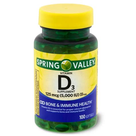 Spring Valley Vitamin D Iu Softgels