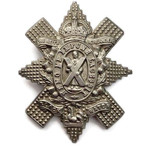 Ww Royal Highland Black Watch Regiment Cap Badge First Pattern