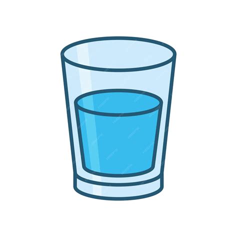 Premium Vector Glass Of Water Icon Vector Design Template