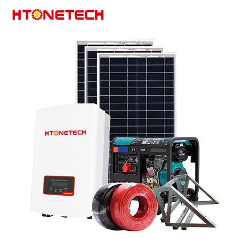 Htonetech Solar Panel 100w Monocrystalline Manufacturers Hybrid Solar Inverter 30kw China On