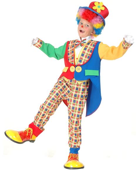 Süßes Clownskostüm für Kinder Zirkus bunt Personage ch