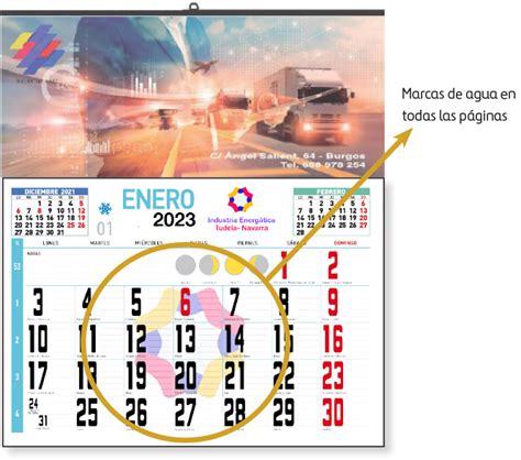 Calendarios De Pared Totalmente Personalizado Imprenta Castilla