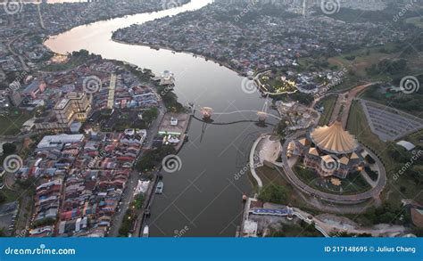 Kuching Sarawak Malaysia May 14 2021 The Buildings Landmarks And