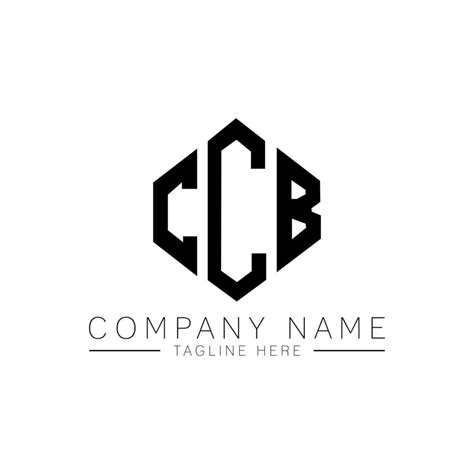 Ccb Letter Logo Design With Polygon Shape Ccb Polygon And Cube Shape