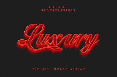 Premium Psd Luxury Editable 3d Text Effect