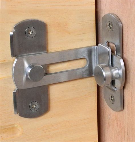 Heavy Padlock Hasp Duty Door Hasp Latch 90 Degree Stainless Steel