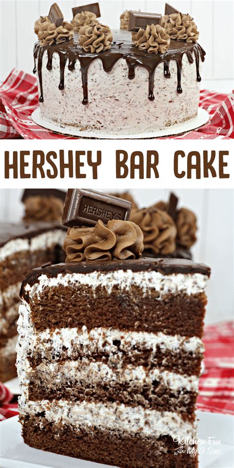 Hershey Bar Cake Kitchen Fun With My Sons Hershey Bar Cakes