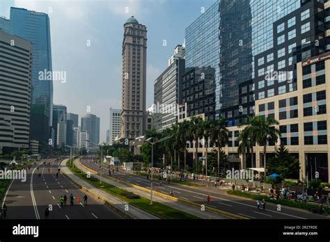 Cityscape Of Urban Downtown Of The Capital City Of Jakarta Indonesia