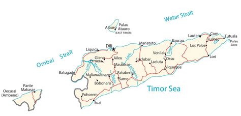 Map of East Timor - GIS Geography