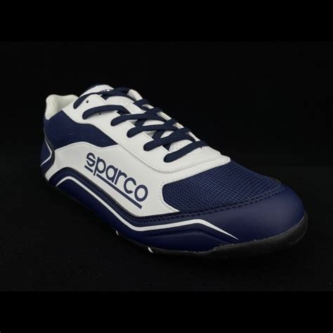 Sparco Schuhe Sport Sneakers S Pole Navy Blau Wei Herren