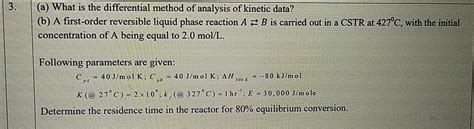 Solved A What Is The Differential Method Of Analysis Of Chegg